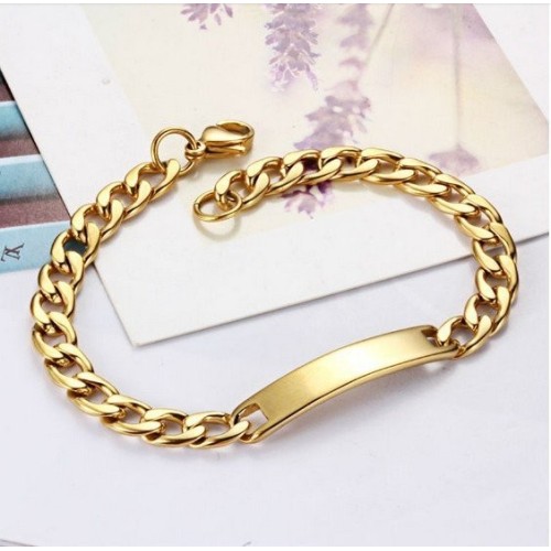 ESCLAVA UNISEX EN ACERO Y ORO