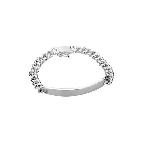 ESCLAVA UNISEX PLATA LAMINADA, DOS TAMAÑOS