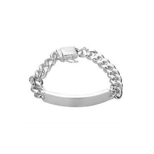 ESCLAVA UNISEX PLATA LAMINADA, DOS TAMAÑOS