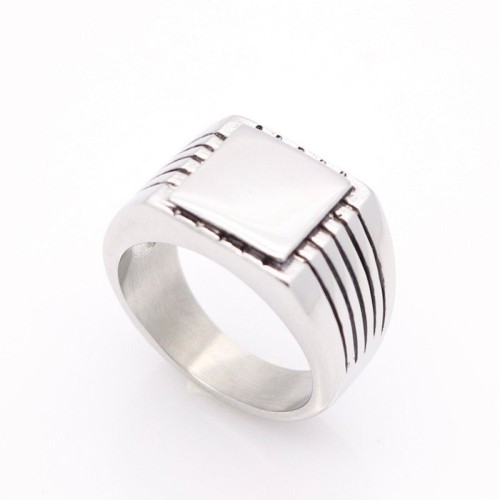 ANILLO SELLO PARA HOMBRE EN ACERO MACIZO