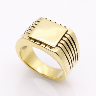 ANILLO SELLO PARA HOMBRE EN ACERO MACIZO