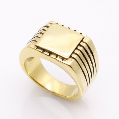 ANILLO SELLO PARA HOMBRE EN ACERO MACIZO