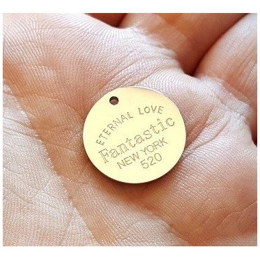 CHAPA REDONDA "ETERNAL LOVE", PERSONALIZABLE