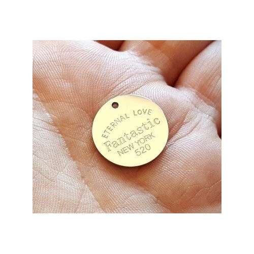 CHAPA REDONDA "ETERNAL LOVE", PERSONALIZABLE