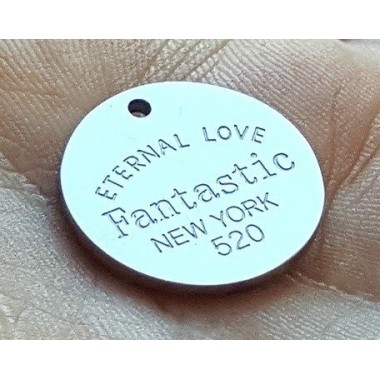 CHAPA REDONDA "ETERNAL LOVE", PERSONALIZABLE