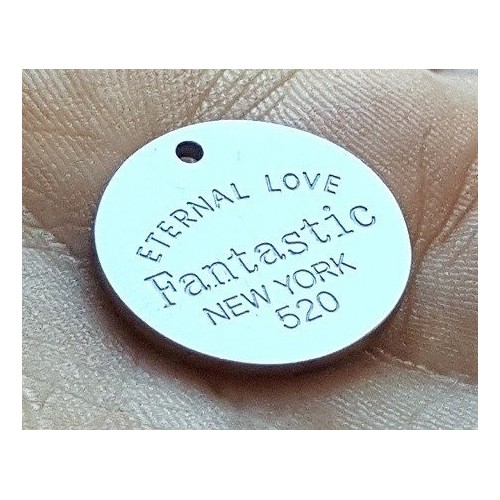 CHAPA REDONDA "ETERNAL LOVE", PERSONALIZABLE