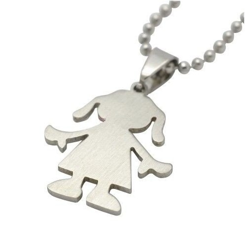 COLGANTE NIÑA EN ACERO, SE GRABA