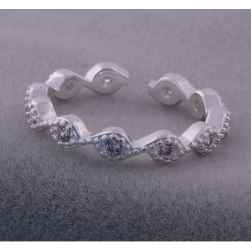 ANILLO DISEÑO ÓVALOS AJUSTABLE, CON PLATA 925