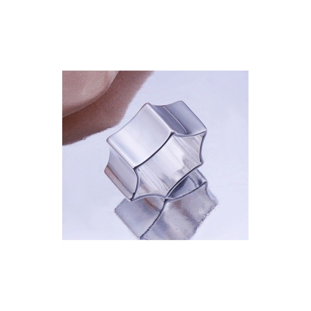 ANILLO DISEÑO ESTRELLA PLATA