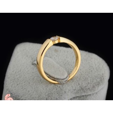 Solitarios en oro goldfilled 18 K