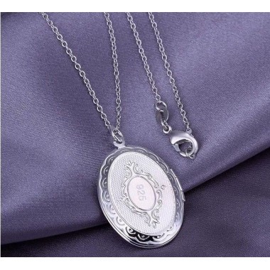 COLGANTE RELICARIO PORTAFOTOS PLATA