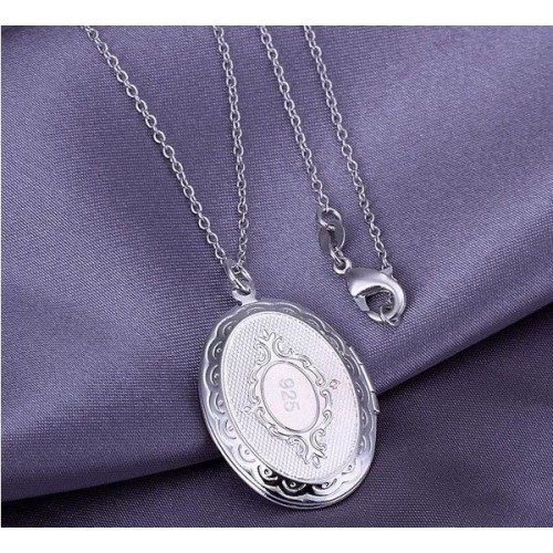 COLGANTE RELICARIO PORTAFOTOS PLATA