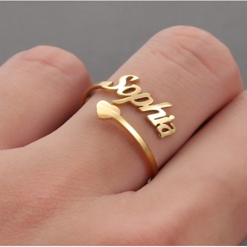 ANILLO PERSONALIZADO NOMBRE, 3 COLORES - POR ENCARGO