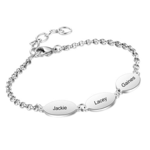 PULSERA PERSONALIZADA ÓVALOS