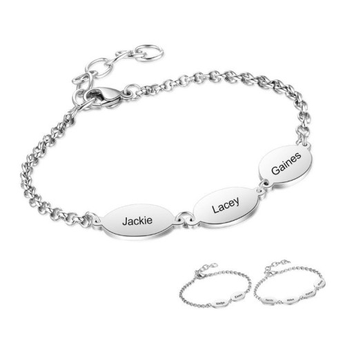 PULSERA PERSONALIZADA ÓVALOS