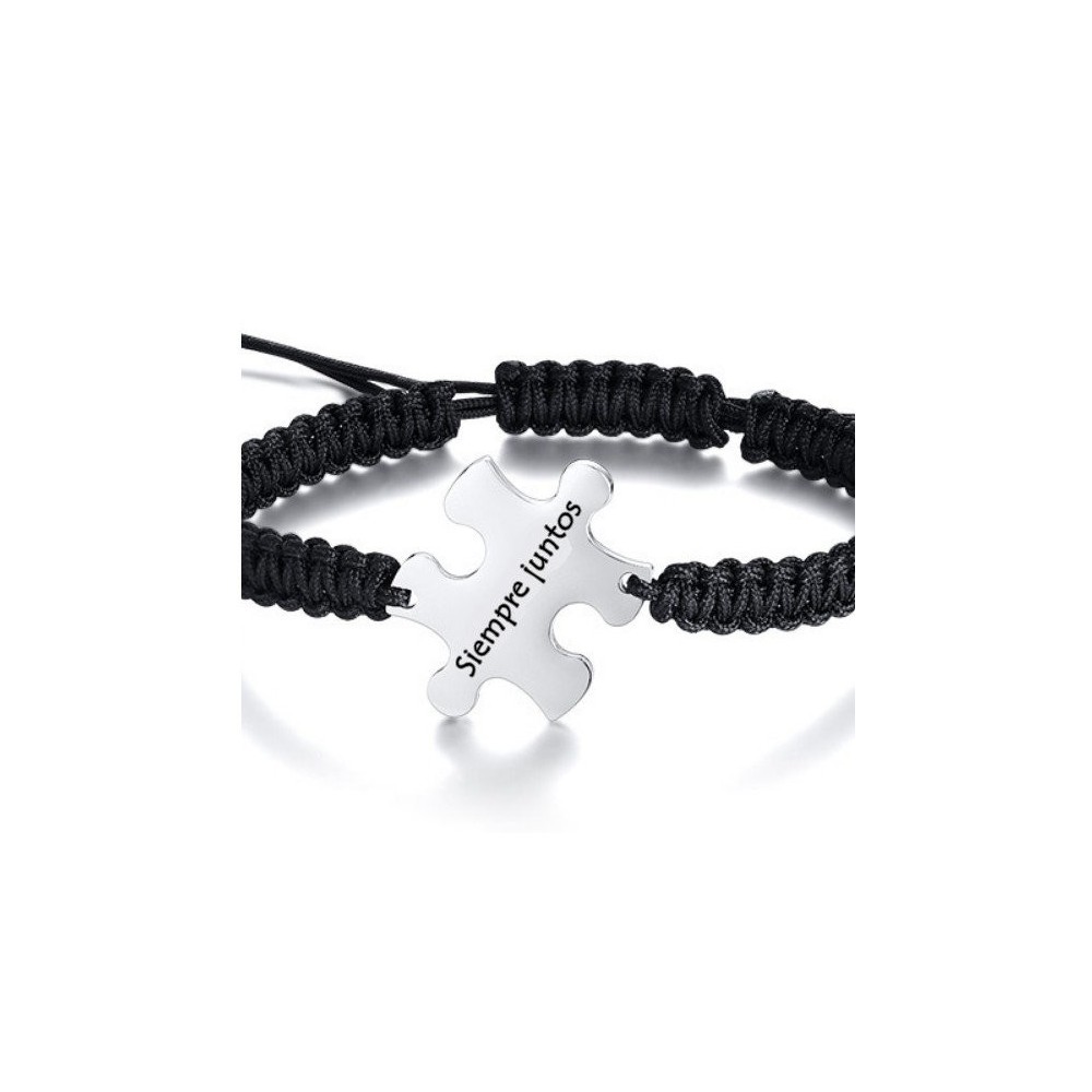PULSERA PUZZLE PERSONALIZADA, ACERO