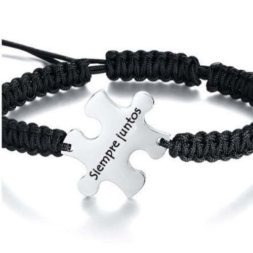 PULSERA PUZZLE PERSONALIZADA, ACERO