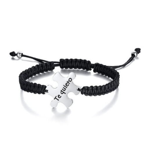 PULSERA PUZZLE PERSONALIZADA, ACERO