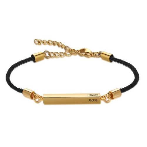 PULSERA BARRA PERSONALIZADA, DOS COLORES