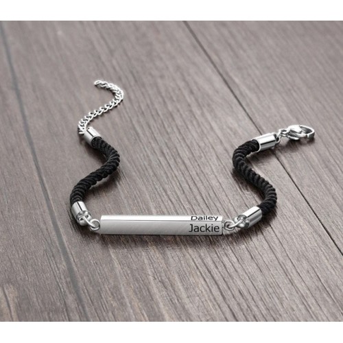 PULSERA BARRA PERSONALIZADA, DOS COLORES