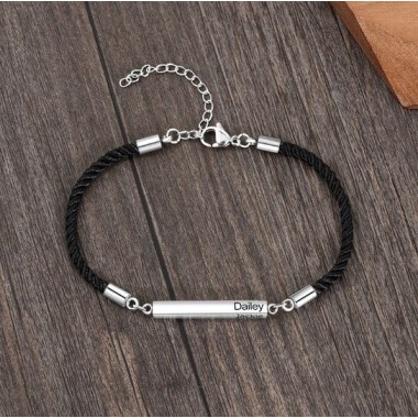 PULSERA BARRA PERSONALIZADA, DOS COLORES