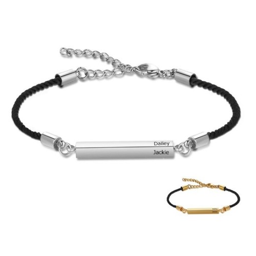 PULSERA BARRA PERSONALIZADA, DOS COLORES