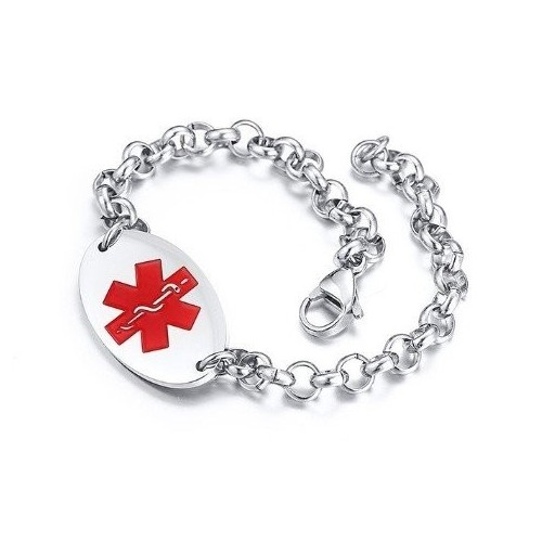 PULSERA MÉDICA, ALERTA ALÉRGICOS, ALZHEIMER