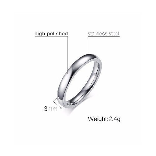 ALIANZAS "AIRE", ACERO INOX Y TUNGSTENO, GARANTÍA DE POR VIDA