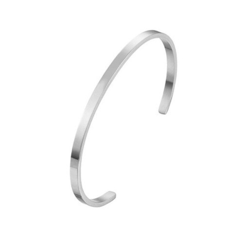 BRAZALETE RÍGIDO AJUSTABLE, ACERO INOXIDABLE