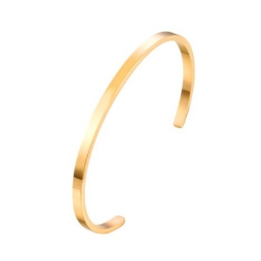 BRAZALETE RÍGIDO AJUSTABLE, ACERO INOXIDABLE