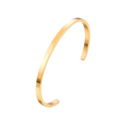 BRAZALETE RÍGIDO AJUSTABLE, ACERO INOXIDABLE