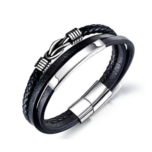 ESCLAVA DISEÑO ACERO Y CUERO