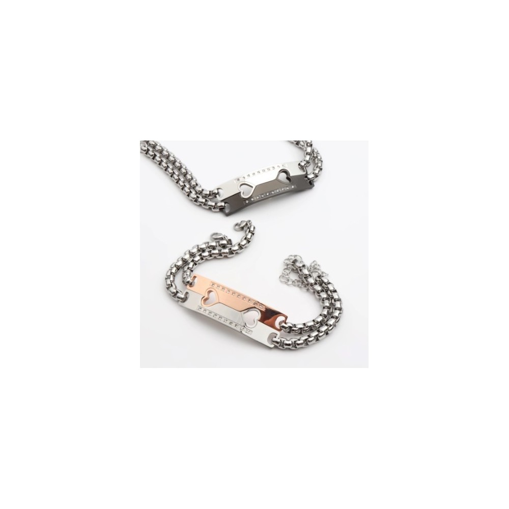 PAREJA DE ESCLAVAS ENAMORADOS, PARA ÉL Y PARA ELLA (ACERO)