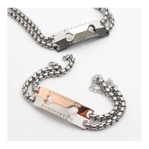 PAREJA DE ESCLAVAS ENAMORADOS, PARA ÉL Y PARA ELLA (ACERO)