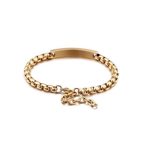 ESCLAVA ACERO Y ORO DE DISEÑO (SE GRABA)