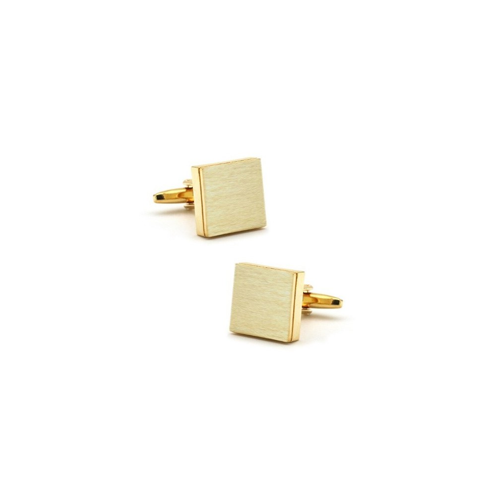 GEMELOS ACERO Y ORO PERSONALIZADOS