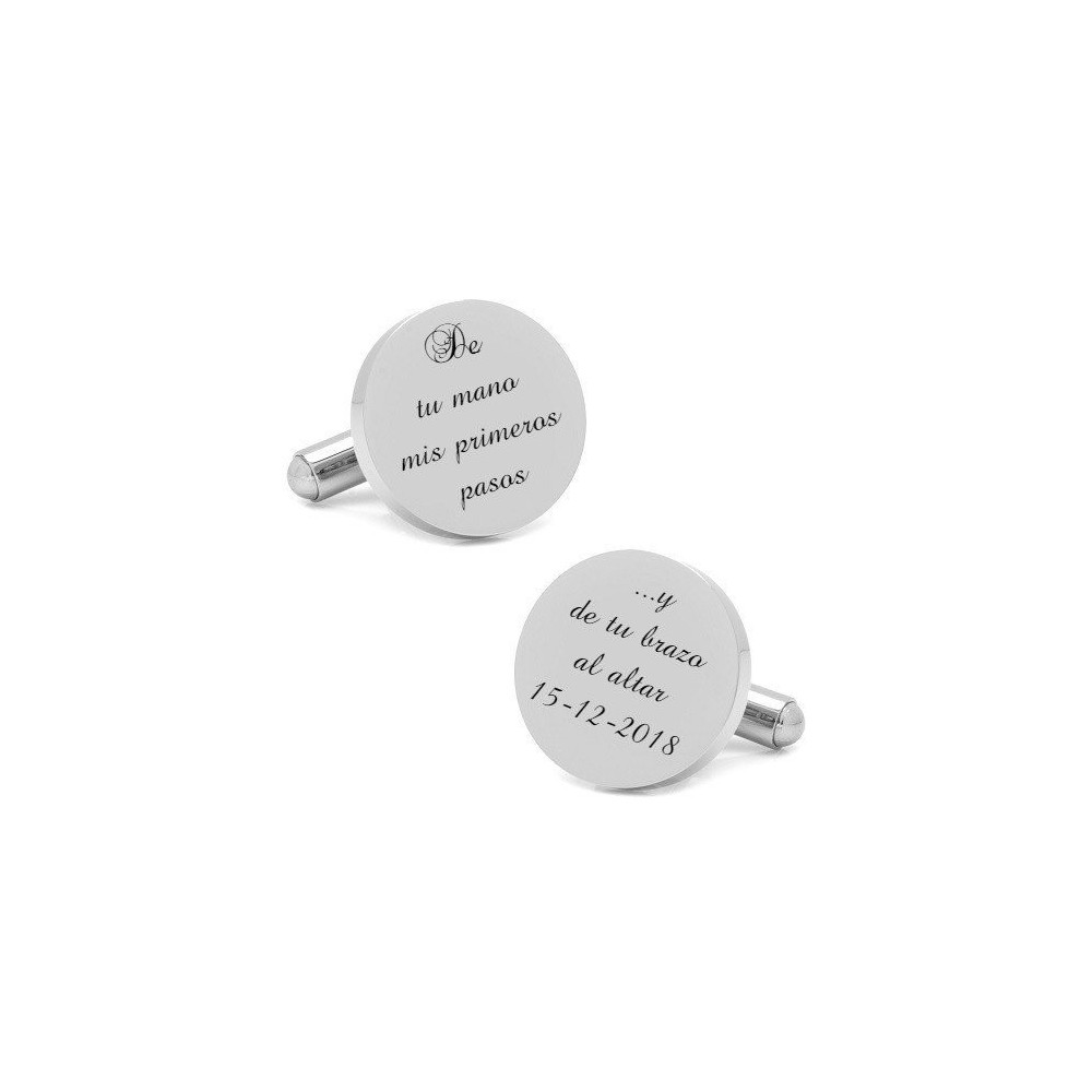 GEMELOS ACERO (SE PUEDEN GRABAR)