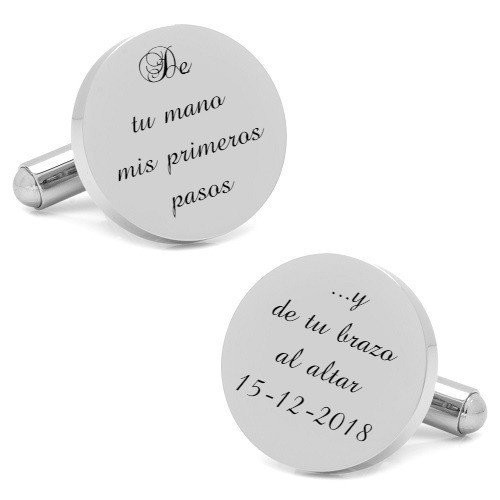 GEMELOS ACERO (SE PUEDEN GRABAR)