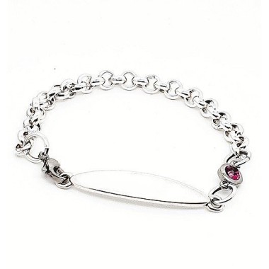 PULSERA ESCLAVA ROLO ZAMAK PLATA