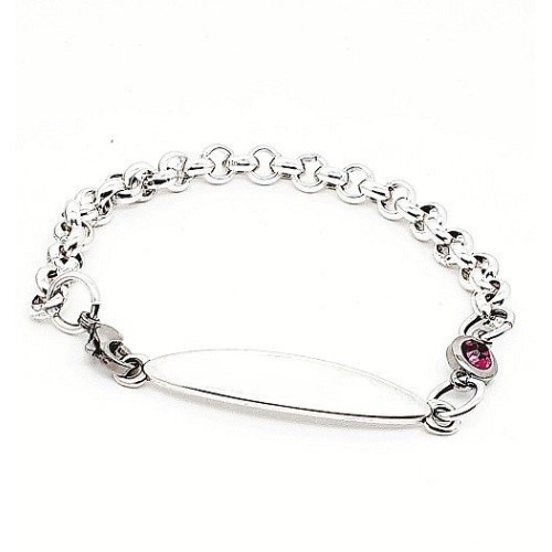 PULSERA ESCLAVA ROLO ZAMAK PLATA