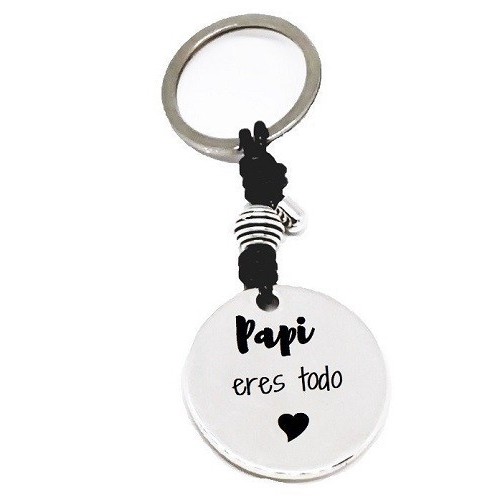 LLAVERO PERSONALIZADO ZAMAK Y CUERO COLORES