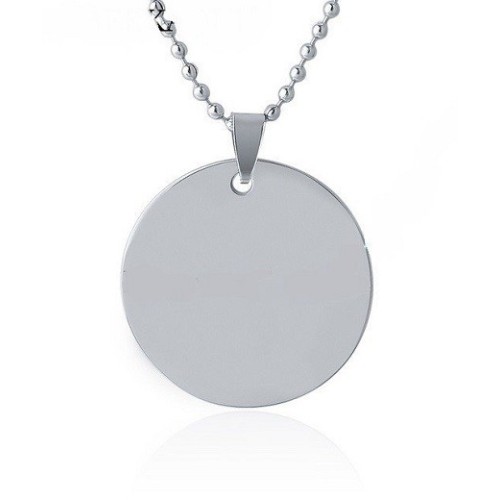 COLGANTE REDONDO ACERO PARA GRABAR