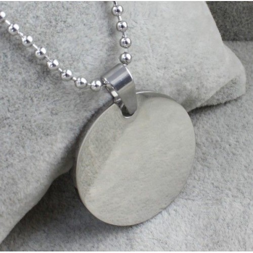 COLGANTE REDONDO ACERO PARA GRABAR