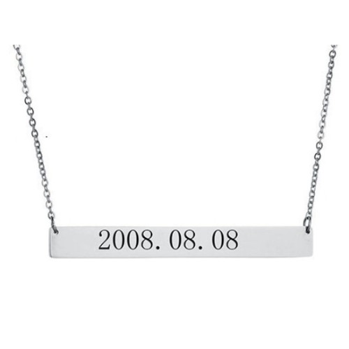 COLGANTE CHAPA RECTANGULAR PARA GRABAR