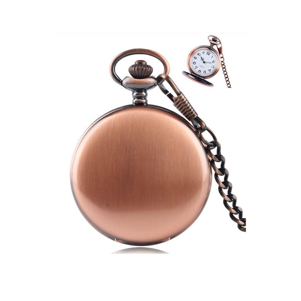 RELOJ DE BOLSILLO COBRE PERSONALIZABLE CON GRABACIÓN