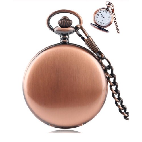 RELOJ DE BOLSILLO COBRE PERSONALIZABLE CON GRABACIÓN