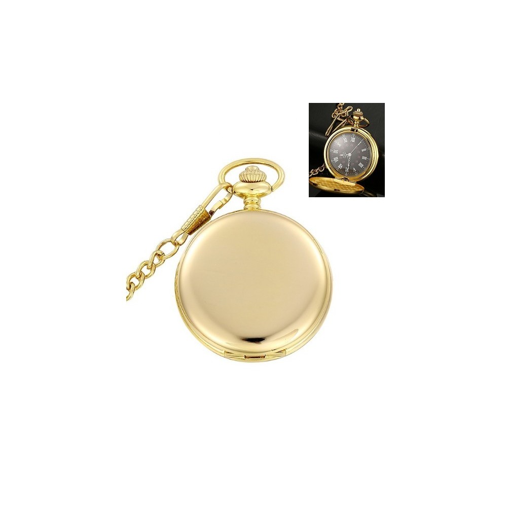 RELOJ DE BOLSILLO DORADO PERSONALIZABLE CON GRABACIÓN