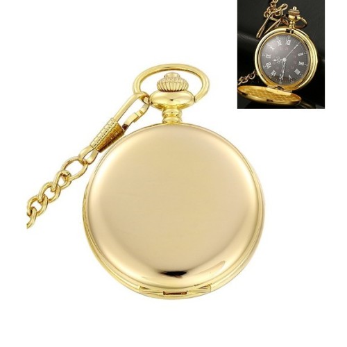 RELOJ DE BOLSILLO DORADO PERSONALIZABLE CON GRABACIÓN