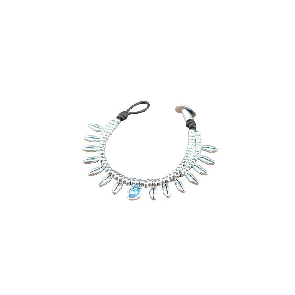 Pulsera hojas simple estilo boho, ETNIA