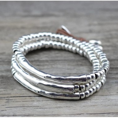 Pulsera triple estilo boho, ETNIA